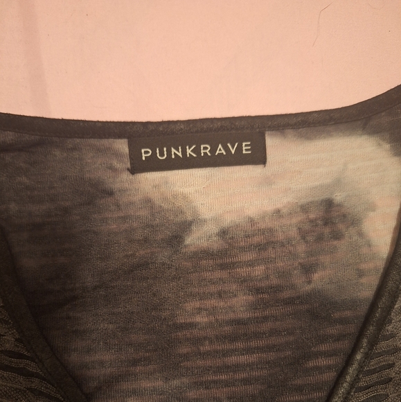 Punk Rave distressed wrap-around crop top - Picture 5 of 5